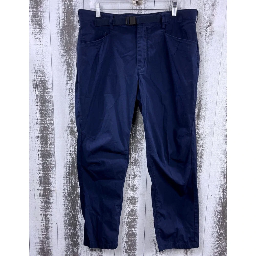 Alaskan Hardgear Pants Men's‎ 36x30 Standard Fit Navy Blue Belted